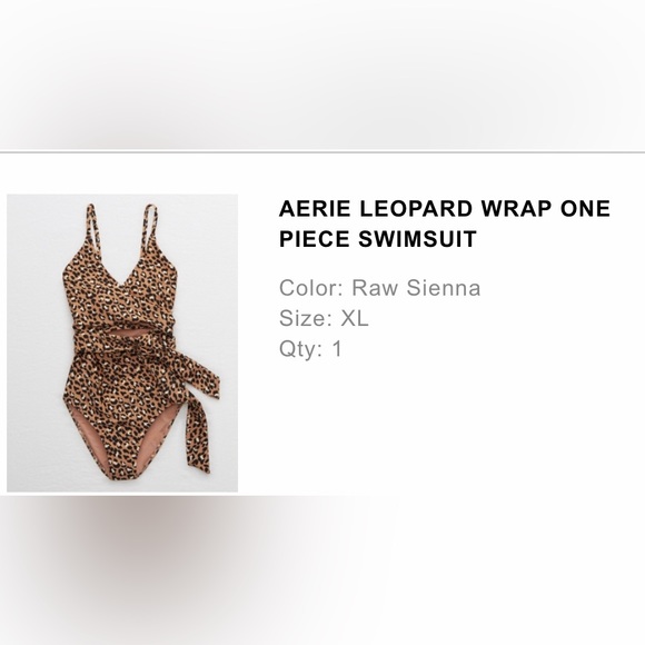 aerie Other - Aerie Leopard Wrap One Piece. XL.